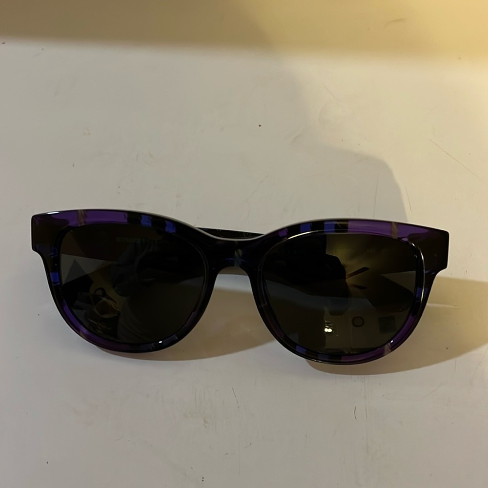 BURBERRY ROUND SUNGLASSES WINTER GRAPE COLOR